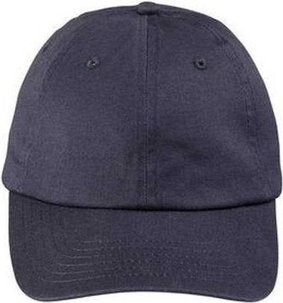 Big Accessories BX880SB Unstructured 6-Panel Cap - Navy - HIT a Double