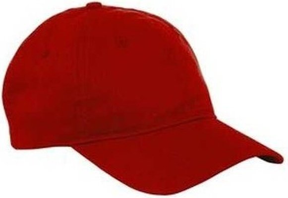 Big Accessories BX880 6-Panel Twill Unstructured Cap - Red - HIT a Double