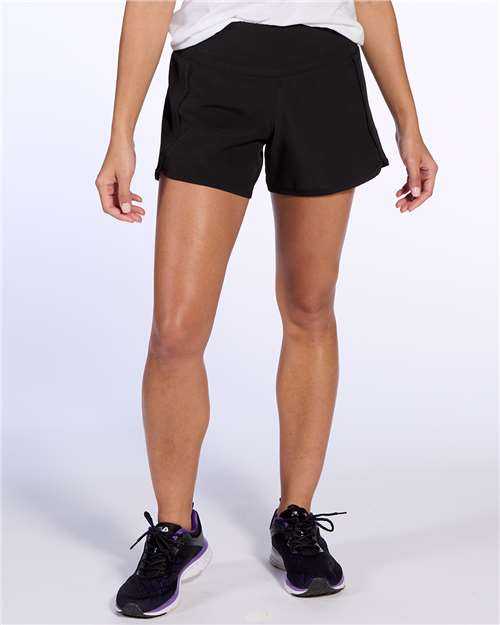 Boxercraft BW6103 Women's Stretch Lined Shorts - Black - HIT a Double - 1
