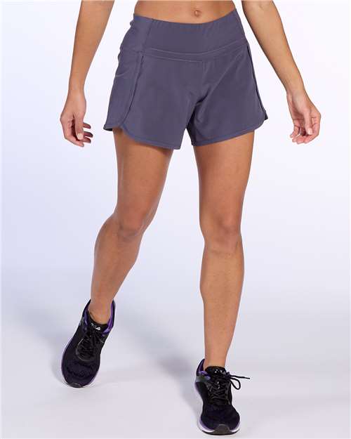 Boxercraft BW6103 Women's Stretch Lined Shorts - Mystic - HIT a Double - 1