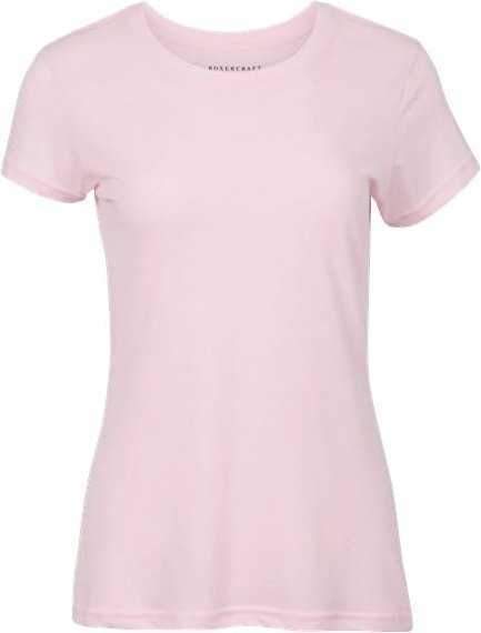 Boxercraft BW2101 Women's Tri-Blend T-Shirt - Pale Pink Heather" - "HIT a Double