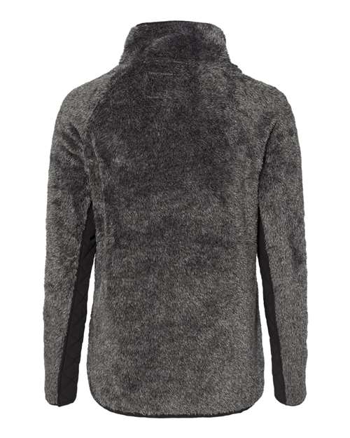 Boxercraft FZ06 Women's Quilted Fuzzy Fleece Pullover - Black Pepper Black - HIT a Double