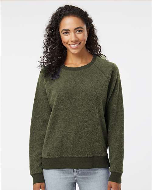 Boxercraft K01 Women's Fleece Out Pullover - Olive - HIT a Double - 1