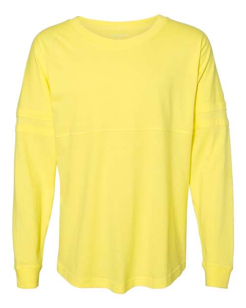 Boxercraft T14 Women's Jersey Pom Pom Long Sleeve T-Shirt - Lemon - HIT a Double
