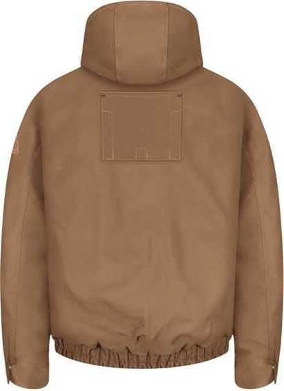 Bulwark JLH4L Brown Duck Hooded Jacket - EXCEL FR ComforTouch - Long Sizes - Brown Duck - HIT a Double - 1