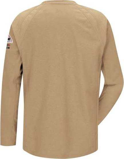 Bulwark QT32L Flame Resistant Long Sleeve Shirt - Long Sizes - Khaki - HIT a Double - 1