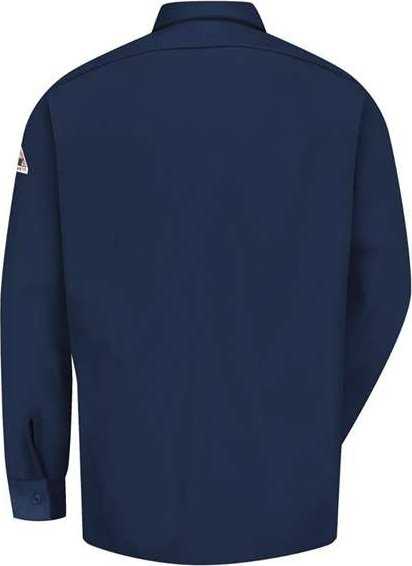 Bulwark SLW2L Work Shirt - EXCEL FR ComforTouch - Long Sizes - Navy - HIT a Double - 1