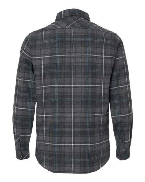 Burnside 8212 Open Pocket Flannel Shirt - Charcoal Blue - HIT a Double