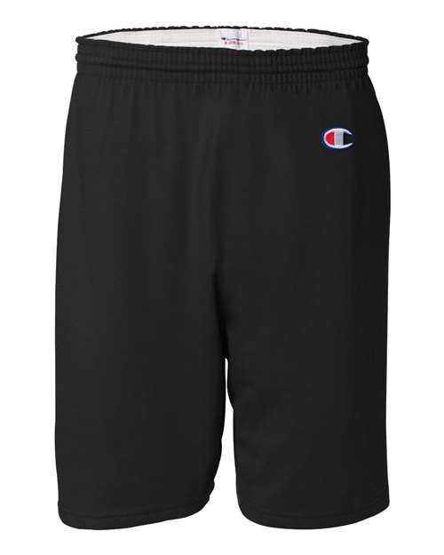 Champion 8187 Cotton Jersey 6&quot; Shorts - Black - HIT a Double