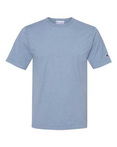 Champion CD100 Garment Dyed Short Sleeve T-Shirt - Saltwater - HIT a Double