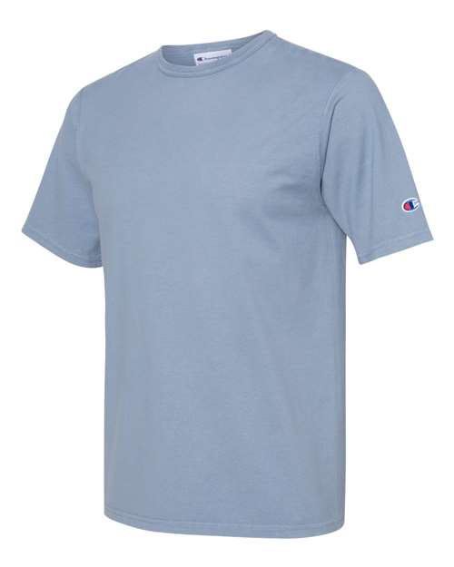 Champion CD100 Garment Dyed Short Sleeve T-Shirt - Saltwater - HIT a Double