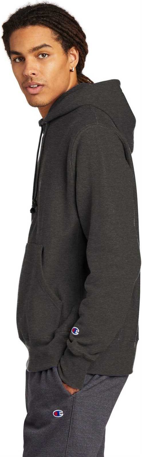 Champion reverse weave hoodie granite heather sale