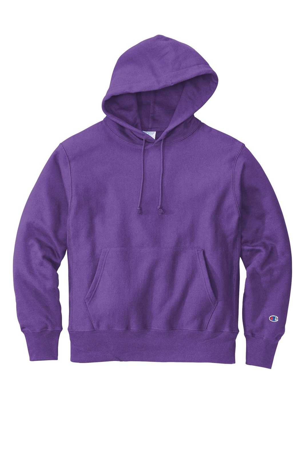 Champion S101 Reverse Weave Hooded Sweatshirt - Purple - HIT a Double - 1
