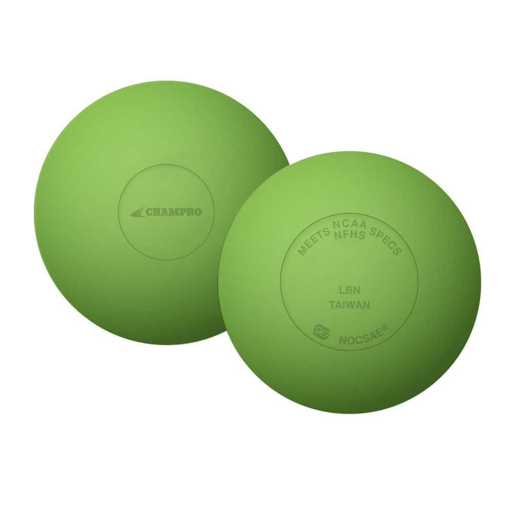 Champro LBN Nocsae Lacrosse Balls 12 Pk - Lime Green - HIT a Double