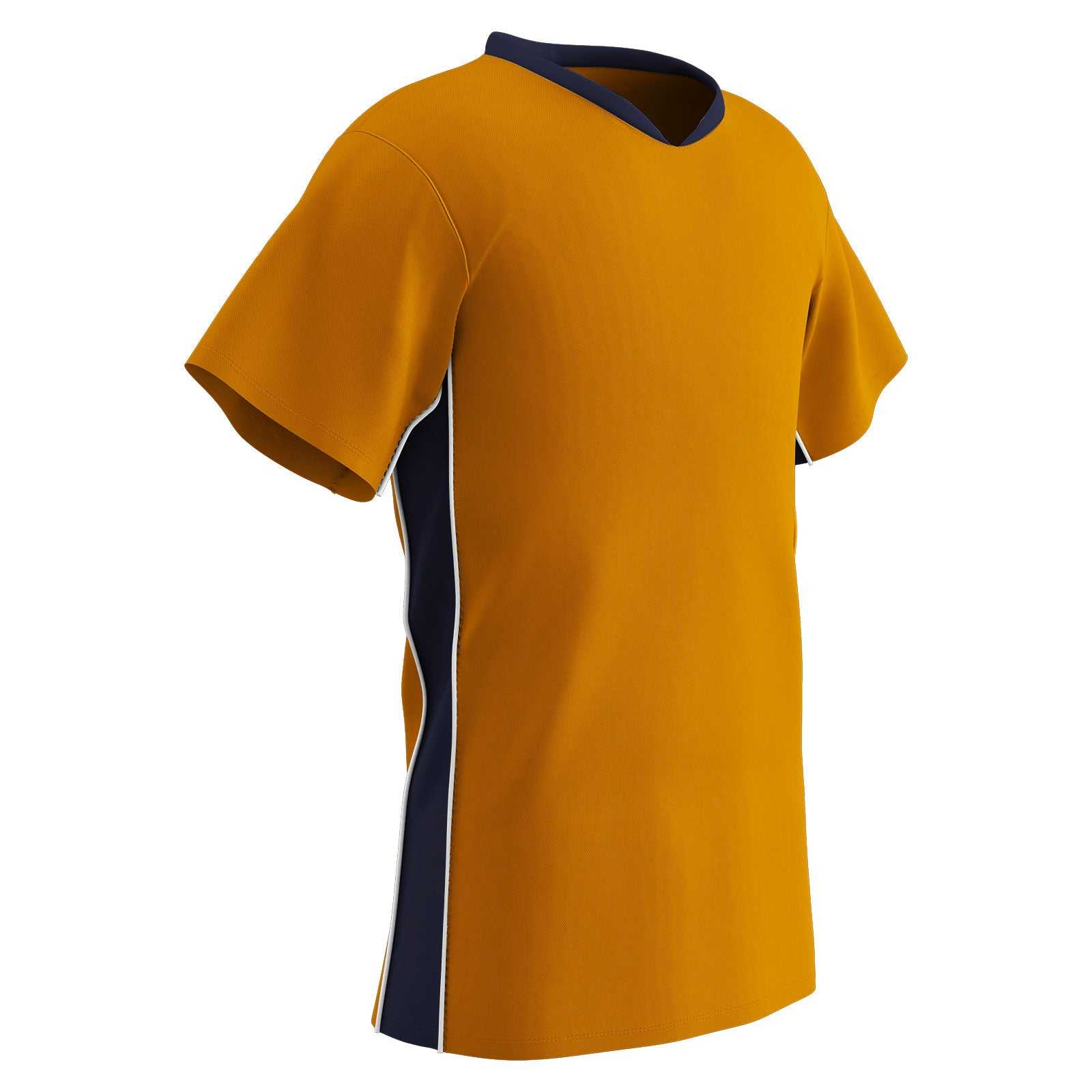 Champro SJ10 Header Soccer Jersey - Neon Orange Navy White - HIT a Double