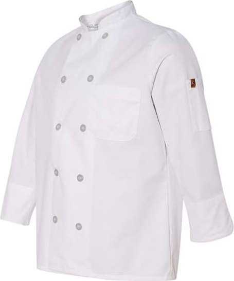 Chef Designs 0401 Women's Ten Button Chef Coat - White - HIT a Double - 1