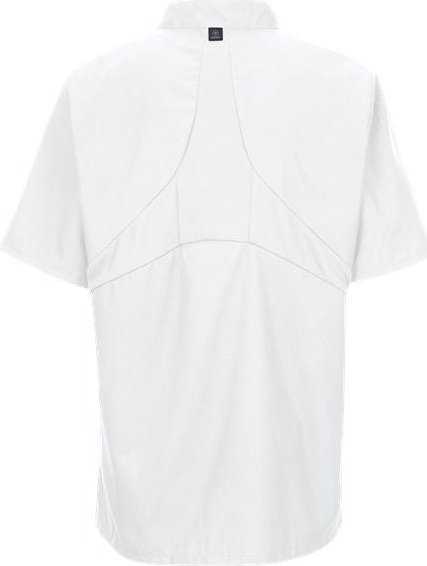 Chef Designs 045X Women's Mimix Short Sleeve Chef Coat with OilBlok - White - HIT a Double - 1