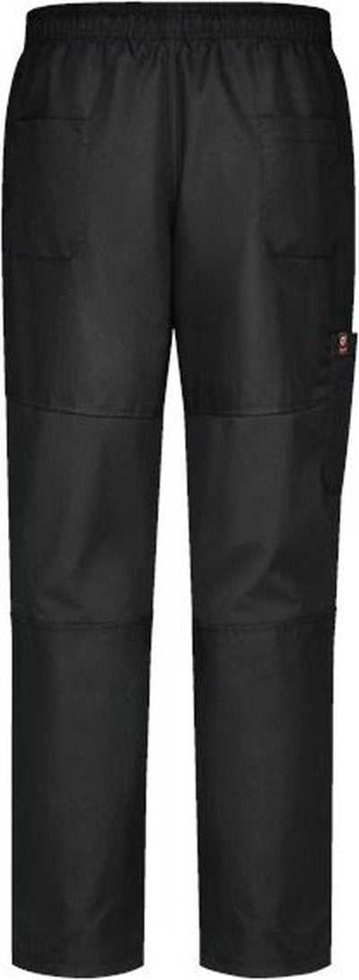 Chef Designs 0P2M Airflow Chef Pants with Back Panels - Black - HIT a Double - 1