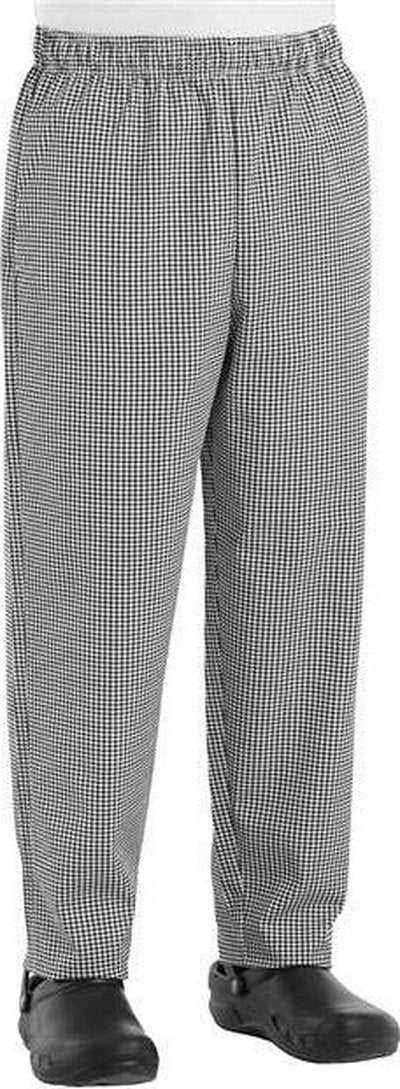 Chef Designs 5360 Baggy Chef Pants - Black and White Check - HIT a Double - 1