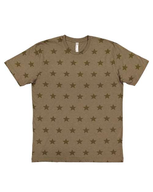 Code Five 3929 Star Print Tee - Military Green Star - HIT a Double