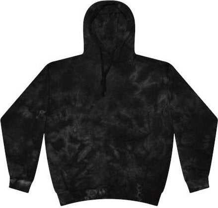 Colortone 8790Y Youth Crystal Tie-Dyed Hooded Sweatshirt - Crystal Black - HIT a Double - 1