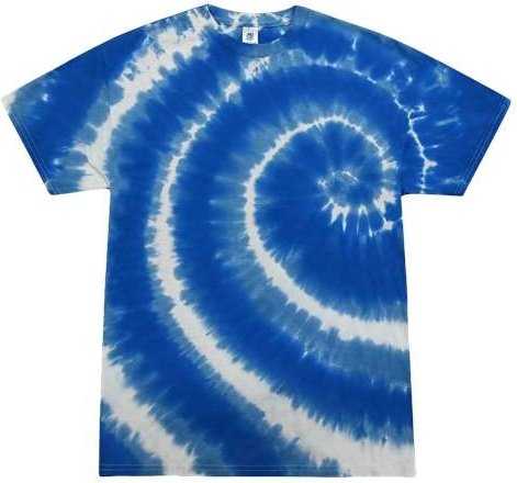 Colortone 1000 Multi-Color Tie-Dyed T-Shirt - Swirl Blue - HIT a Double - 1