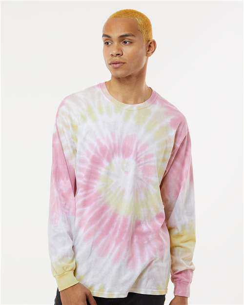 Colortone 2000 Tie-Dyed Long Sleeve T-Shirt - Desert Rose" - "HIT a Double