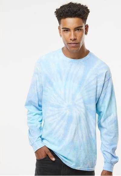 Colortone 2000 Tie-Dyed Long Sleeve T-Shirt - Lagoon" - "HIT a Double