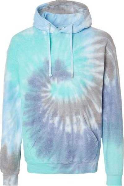 Colortone 8600 Tie-Dyed Cloud Fleece Hooded Sweatshirt - Glacier" - "HIT a Double