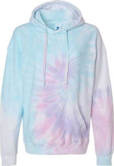 Colortone 8600 Tie-Dyed Cloud Fleece Hooded Sweatshirt - Unicorn" - "HIT a Double