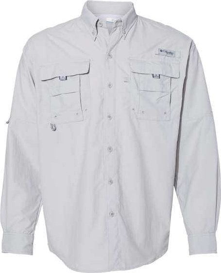 Columbia 101162 PFG Bahama II Long Sleeve Shirt - Cool Grey - HIT a Double