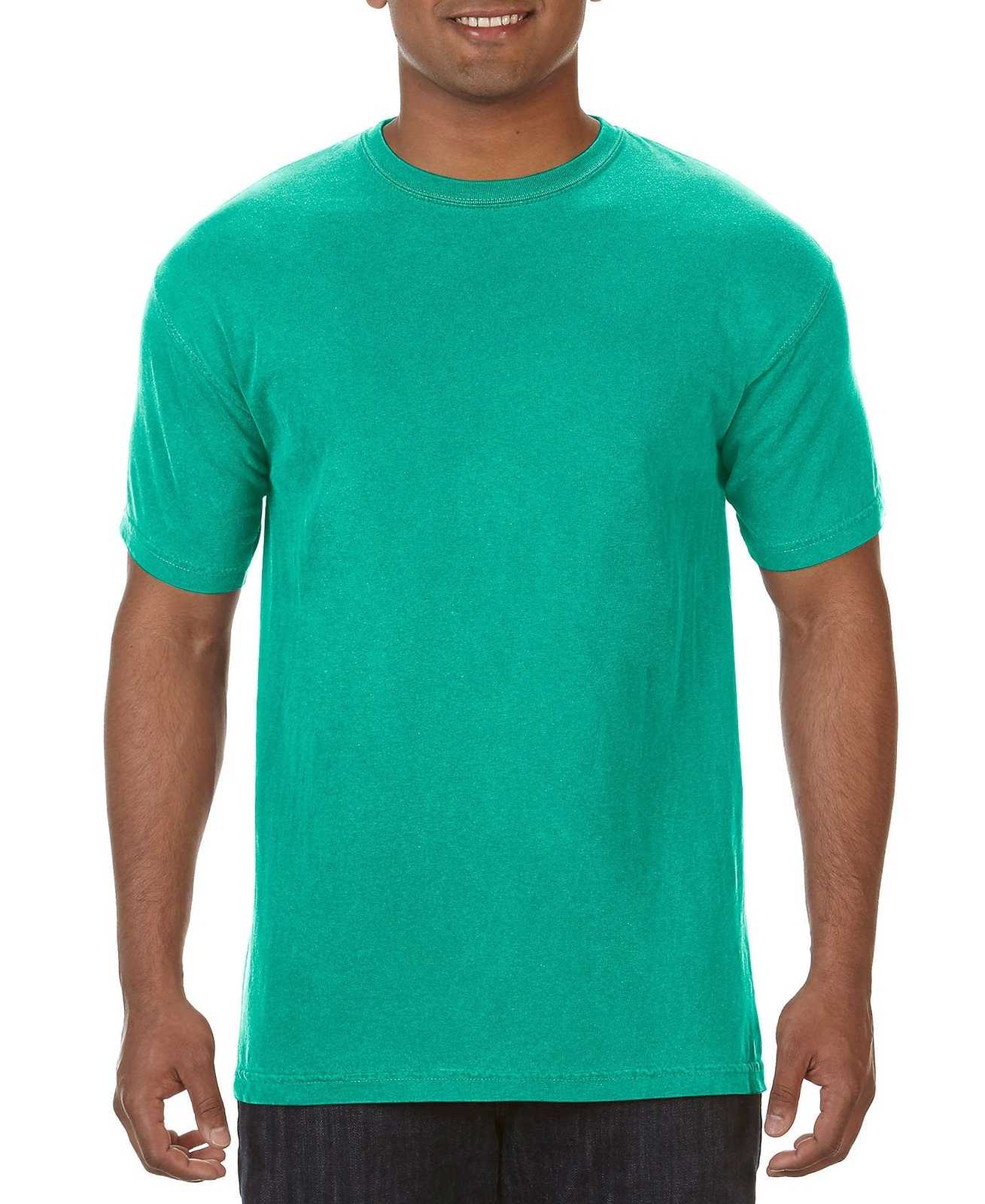 Comfort Colors 1717 Heavyweight Ring Spun Tee - Island Green - HIT a Double