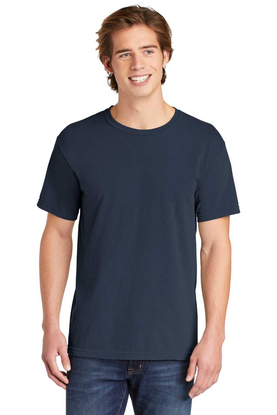 Comfort Colors 1717 Heavyweight Ring Spun Tee - Midnight - HIT a Double