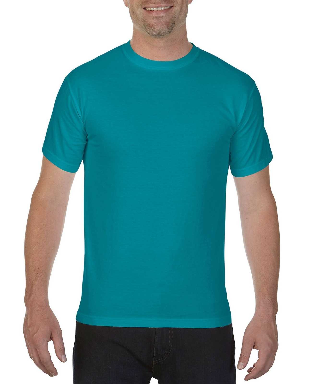 Comfort Colors 1717 Heavyweight Ring Spun Tee - Topaz Blue - HIT a Double