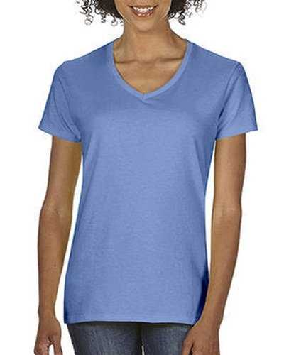 Comfort Colors C3199 Ladies' Midweight V-Neck T-Shirt - Fluorescent True Blue - HIT a Double