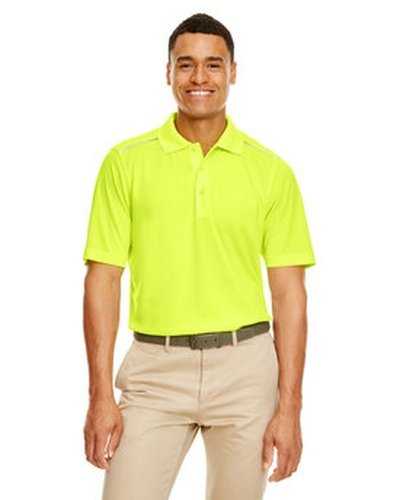 Core 365 88181R Men's Radiant Performance Pique Polo withReflective Piping - Safety Yellow - HIT a Double