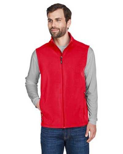 Core 365 CE701 Men's Cruise Two-Layer Fleece Bonded Soft Shell Vest - Red - HIT a Double