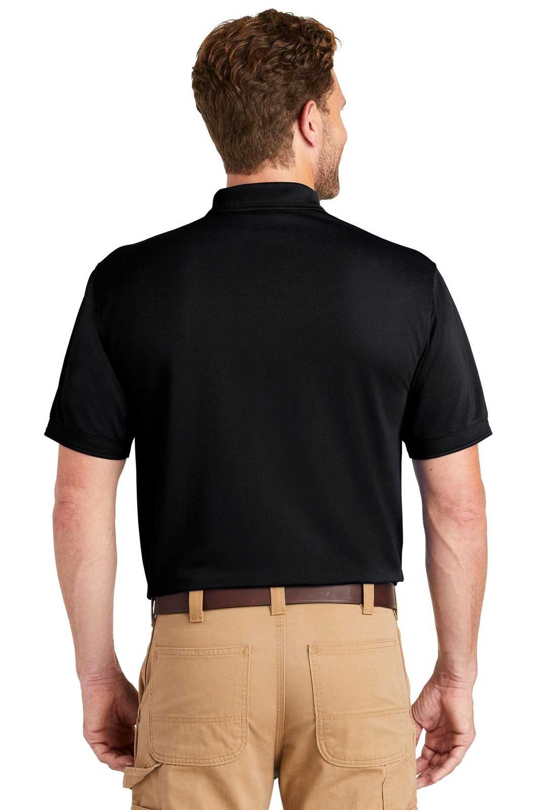 CornerStone CS4020P Industrial Snag-Proof Pique Pocket Polo - Navy Blue - HIT a Double - 2