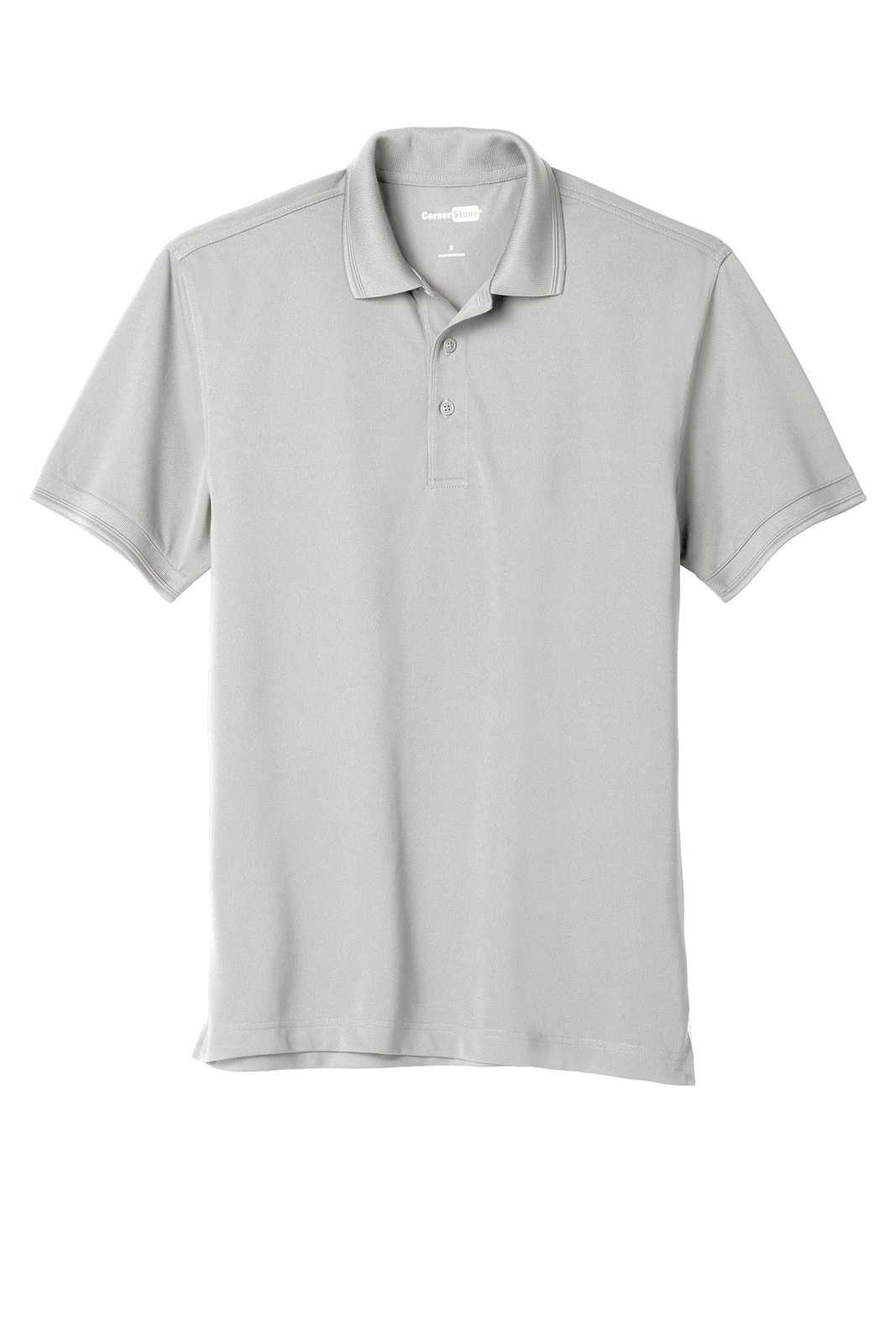 CornerStone CS4020 Industrial Snag-Proof Pique Polo - Light Gray - HIT a Double - 5