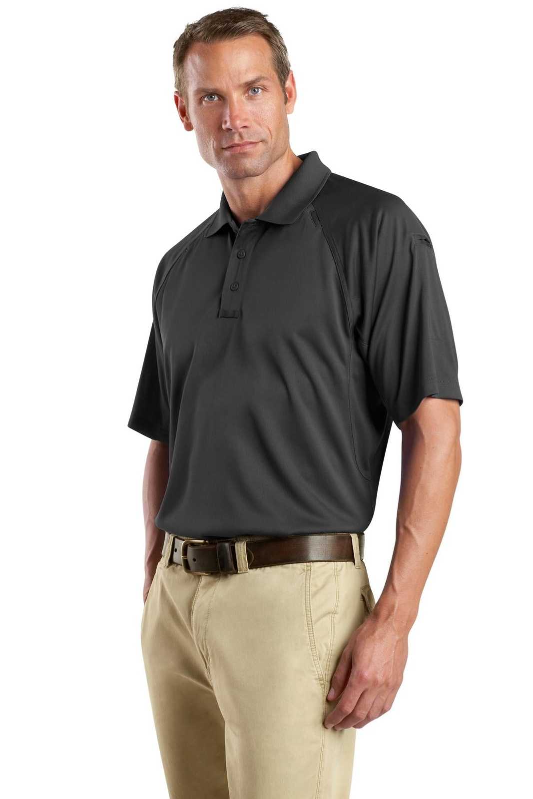 CornerStone CS410 Select Snag-Proof Tactical Polo - Charcoal - HIT a Double - 3