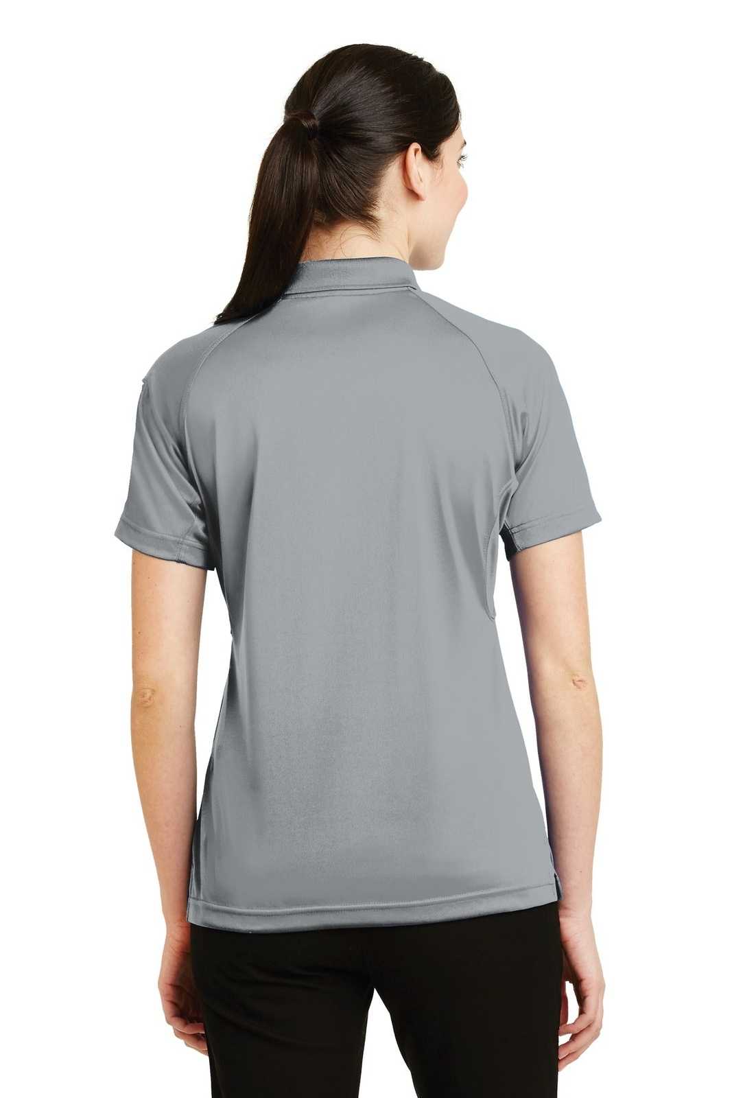 CornerStone CS411 Ladies Select Snag-Proof Tactical Polo - Light Gray - HIT a Double - 1