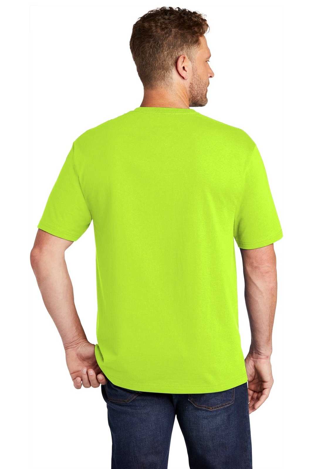 CornerStone CS430 Workwear Pocket Tee - Safety Green - HIT a Double - 1