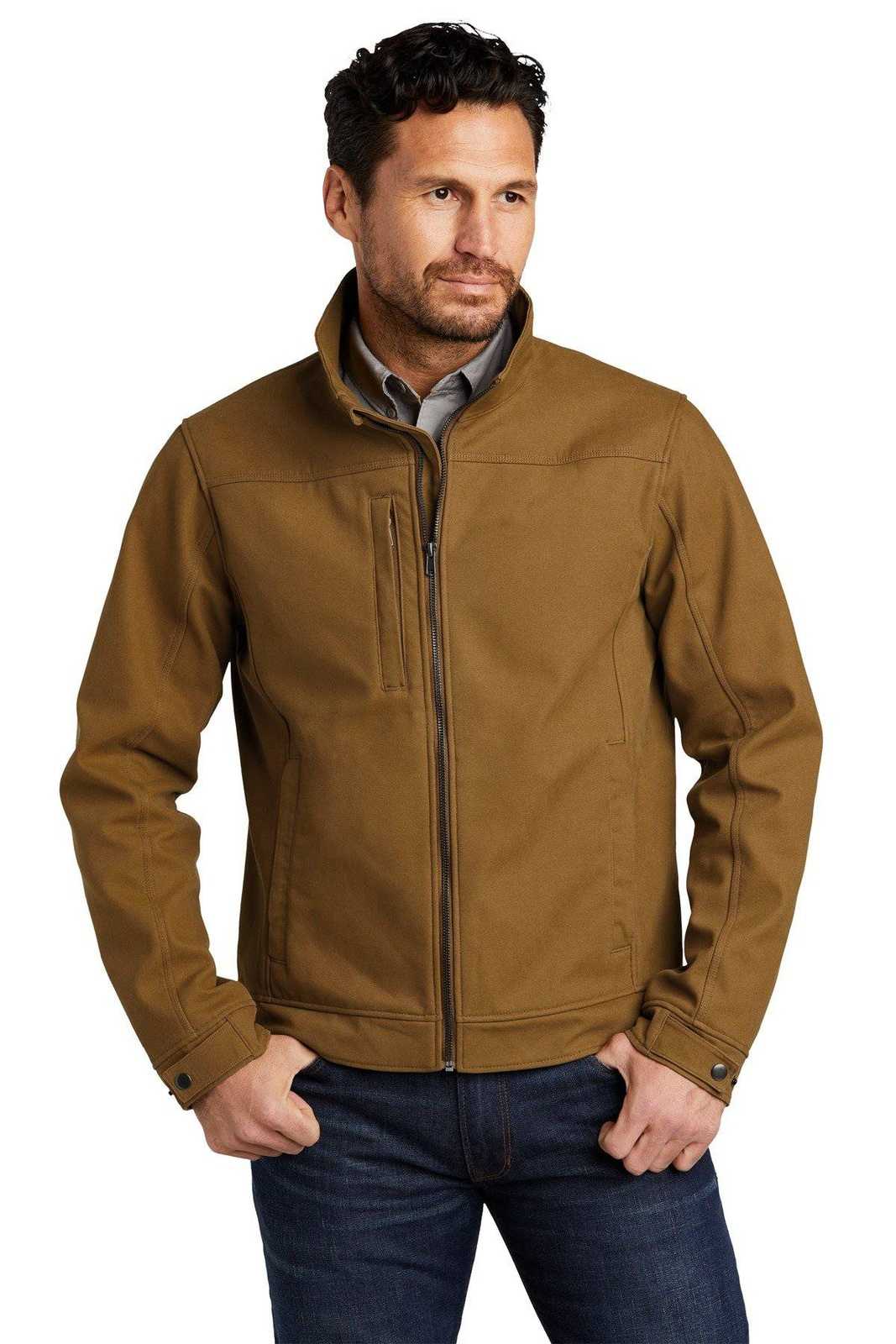 CornerStone CSJ60 Duck Bonded Soft Shell Jacket - Duck Brown - HIT a Double - 1