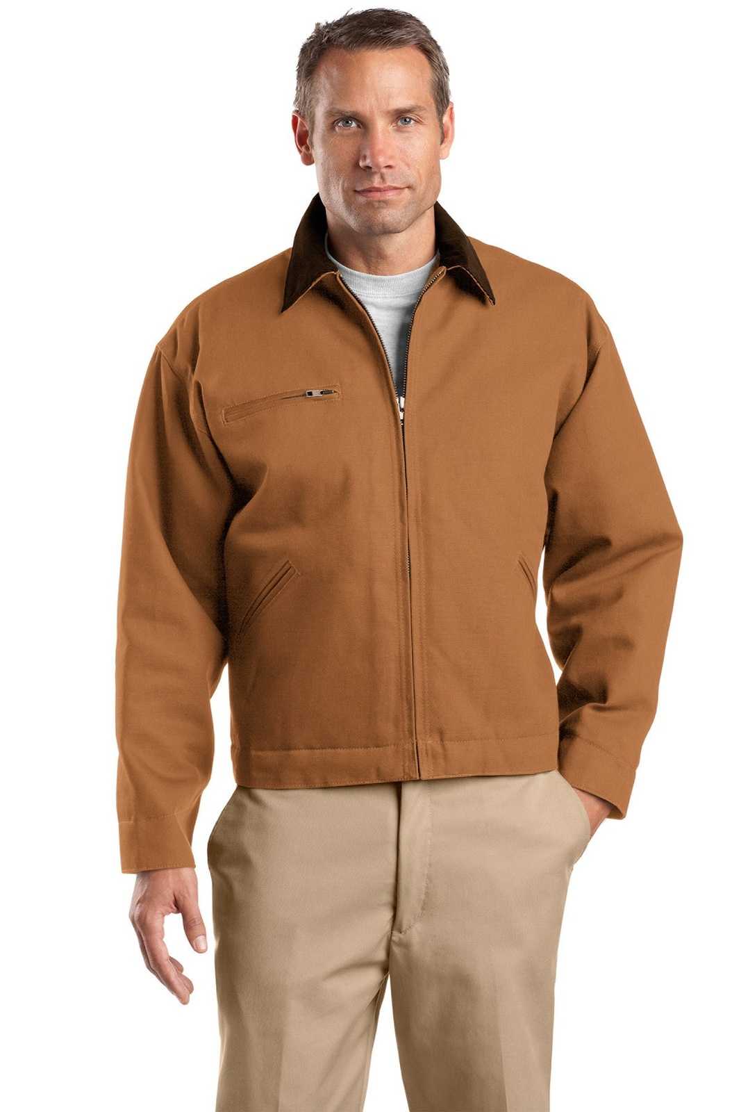 CornerStone TLJ763 Tall Duck Cloth Work Jacket - Duck Brown Brown - HIT a Double - 1