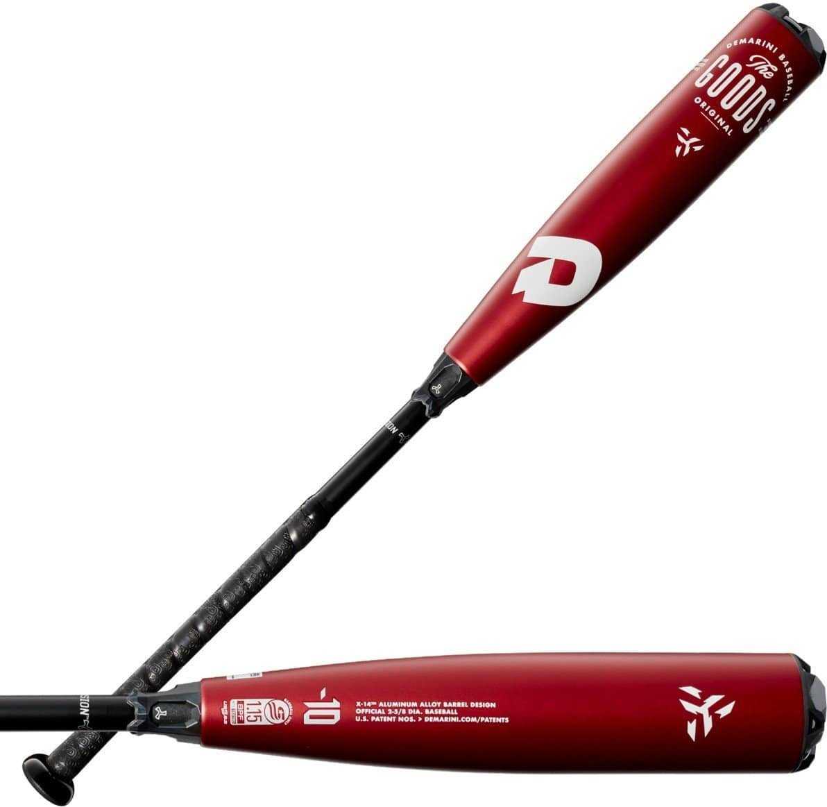 DeMarini 2021 The Goods (-10) USSSA Bat WTDXGBZ-21 - Black Red Gold - HIT A Double