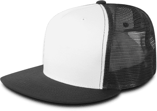 Decky 1040 Classic 5 Panel Trucker Cap - White Charcoal - HIT a Double