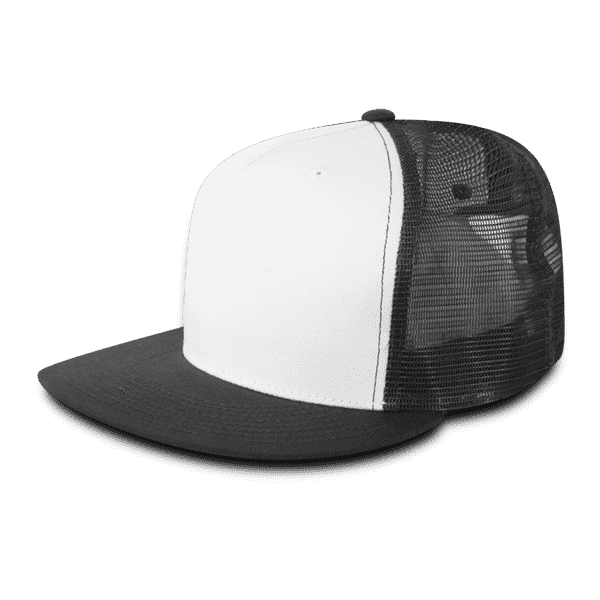 Decky 1040 Classic 5 Panel Trucker Cap - White Charcoal - HIT a Double