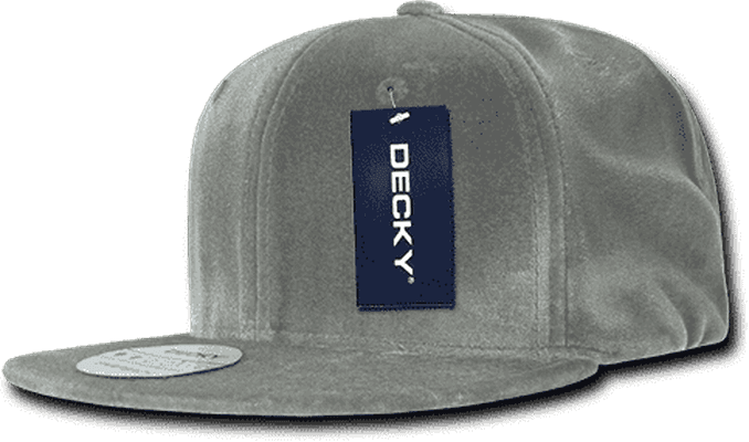 Decky 1097 Velvet Snapback Cap - Gray - HIT a Double