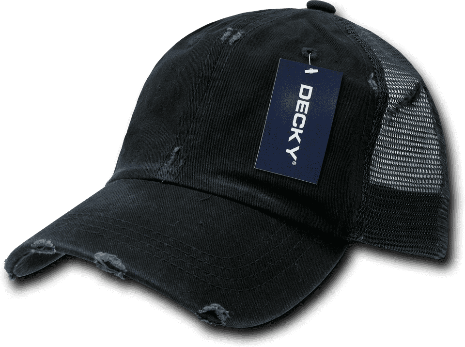 Decky 110 Vintage Mesh Cap - Black - HIT a Double