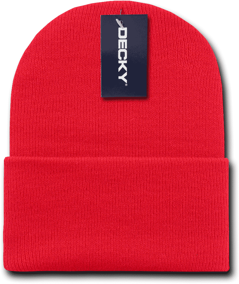 Decky 186 Acrylic Long Beanie (ValPak) - Red - HIT A Double